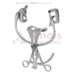 HOLZBACH Abdominal Retractor Self-Retaining, Complete Retractor, 305 mm (12"), With Ball Snap Closure