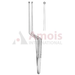 Hunt Tumor And Vessel Micro Forceps, 5mm, 20cm Serrated Bayonet Handle