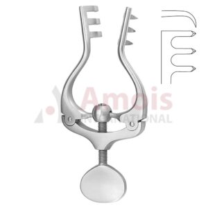 Jansen Self Retaining Retractor Sharp 10cm 3x3 Prong