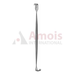 KILNER Retractor 15.5cm 3 Prongs, Sharp 5.0x10.0mm, Double Ended