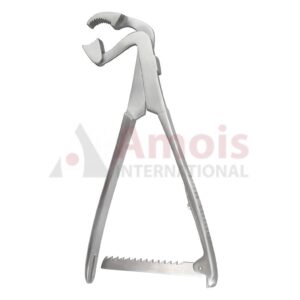 Lambotte Bone Holding Forceps Curved Sideways With Ratchet
