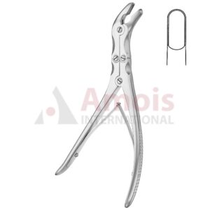 Leksell Bone Rongeur Curved Sideways 23cm 8mm Double Action
