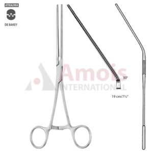 Leland Jones Atraumatic Peripheral Vascular Clamp Angled 30 Degree, 19cm Long