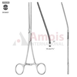 Leland Jones Atraumatic Peripheral Vascular Clamp Angled 15 Degree, 19cm Long