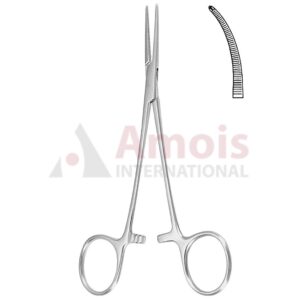 Leriche Hemostatic Forceps 1x2 Teeth Curved 15cm