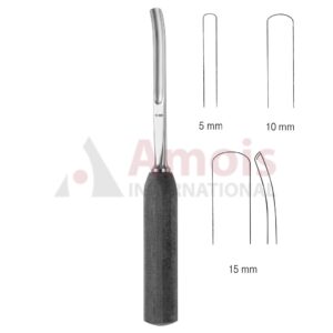 Lexer Spongiosa Bone Gouges With Handle Curved 25cm