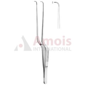Micro Ligature Forceps Curved Bayonet 18.5cm