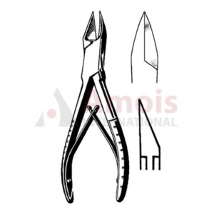 Liston Bone Cutting Forceps Sharp Points 14cm