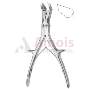 Liston Key Horsley Bone Cutting Forceps S-Shaped Curved 24.5cm Double Action