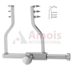 Logan Self Retaining Retractor Sharp 4cm With Adjusting Screw
