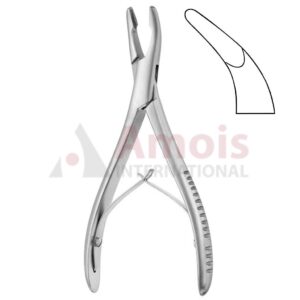 Luer Bone Rongeur 15cm Narrow Strong Curved 4mm Bite