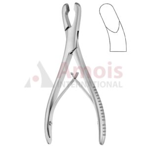 Luer Bone Rongeur 17cm Curved 8mm Bite