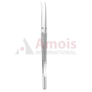 Micro Ring Forceps With Counter Balance Curved Diamond Coated Jaws