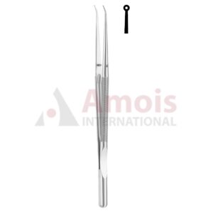 Micro Ring Forceps With Counter Balance Straight Diamond Coated Jaws