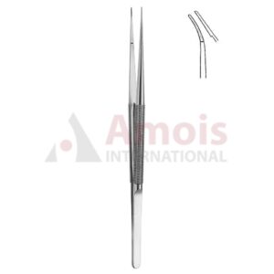 Micro Forceps Curved Diamond Coated Jaws