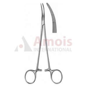 Nissen Hemostatic Forceps, Curved, 18.5cm, Delicate, Serrated