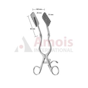Ochsner 20 Cm/8? Vascular Retractor 140 Mm 25 Mm 83 Mm 51 Mm