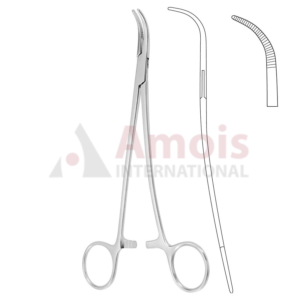 Overholt Dissecting and Ligature Forceps S-Shape Curved