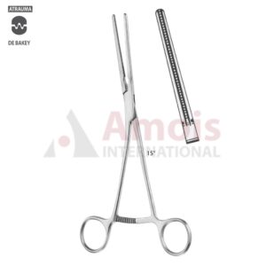 POTTS Atraumatic Coarctation Clamp, 15 Degree Angled Downwards Shanks