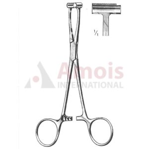Pratt Hemostatic Forceps 15cm Straight T Shaped Jaws