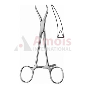 Reposition Forceps Curved, 13.5cm Sharp