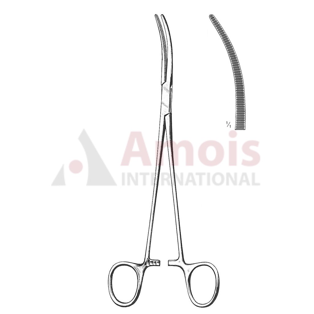 Roberts Hemostatic Forceps Curved 22cm