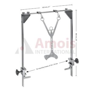 ROCHARD Abdominal Retraction System, Mounting Frame, Double, Jaw Width: 530mm