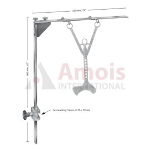 ROCHARD Abdominal Retraction System, Mounting Frame, Single, Jaw Width: 530mm