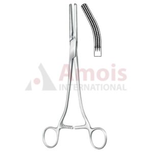 Rogers Hysterectomy Forceps Atraumatic Slightly Curved