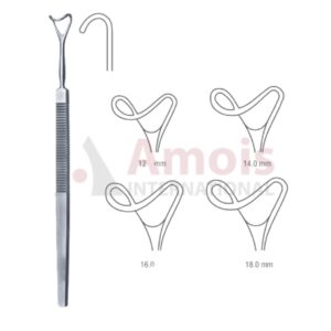 Saddle Hook Fenestrated 16cm