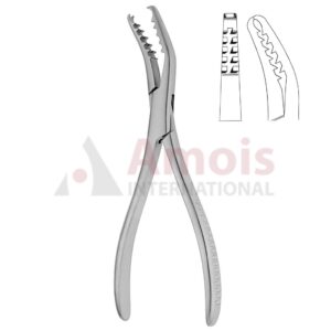 Semb Bone Holding Forceps Curved 19cm Without Ratchet 7.5mm Wide