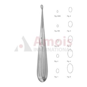 Spratt Bone Curette 17cm Oval With Hollow Handle