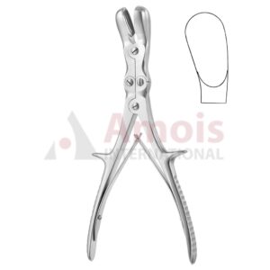 Stille Luer Bone Rongeurs Heavy Curved Double Action 15mm Bite