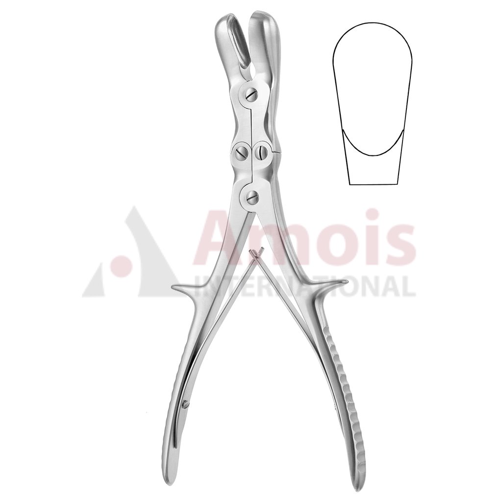 Stille Luer Bone Rongeurs Heavy Straight Double Action 15mm Bite