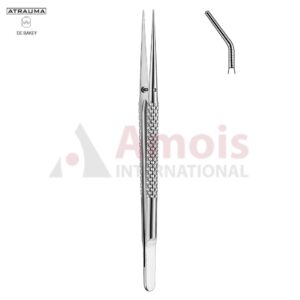 Toledo Atraumatic Micro Forceps Curved De Bakey Mouth Type Width 1.0mm