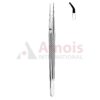 Toledo Micro Suture Forceps Curved Diamond Coated Jaws Ergonomic Handle