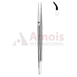 Toledo Micro Suture Forceps Curved Diamond Coated Jaws Ergonomic Handle