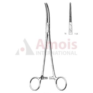 Toennis Hemostatic Forceps 1x2 Teeth Straight