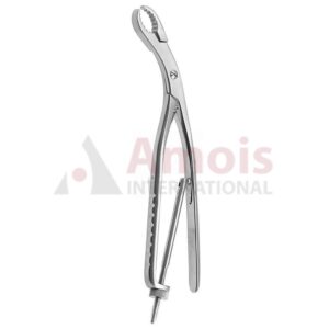 Ulrich Bone Holding Forceps Curved With Ratchet And Thread Fixation