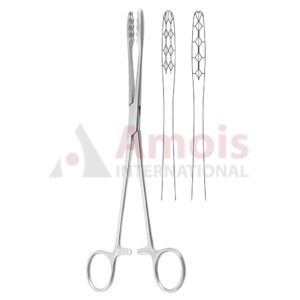 Ulrich Cotton Swab Forceps With Ratchet Straight