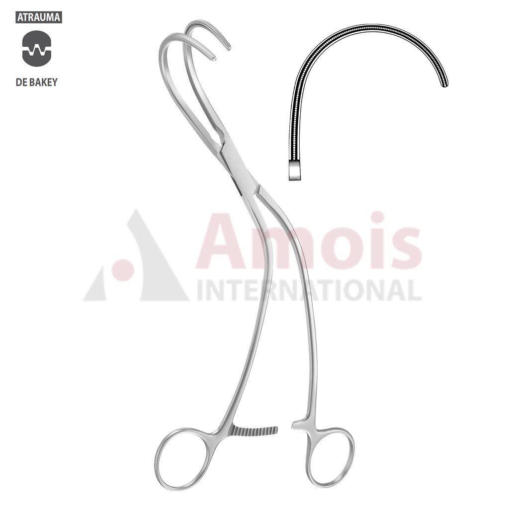 WEBER Forceps Atraumatic Curved to Left