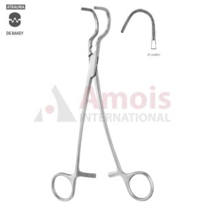 WYLIE Vascular Clamp Curved 21cm