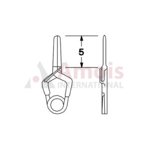 YASARGIL Aneurysm Clips, MINI Permanent, 5mm Straight Fine, Closing Force 110 gms, Opening 4.0mm