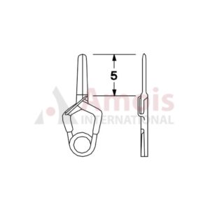 YASARGIL Aneurysm Clips, MINI Temporary, 5mm Straight Fine, Closing Force 70 gms, Opening 4.0mm