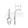 YASARGIL Aneurysm Clips, Standard, Permanent, 7mm Strong Curved, Closing Force 180 gms, Opening 5.4mm