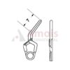 YASARGIL Aneurysm Clips, Standard, Temporary, 7mm Side Angled 45 Degree, Closing Force 90 gms, Opening 5.7mm