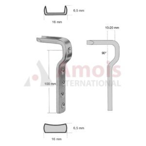 Plate 90 Deg Round Holes / Solid Holes
