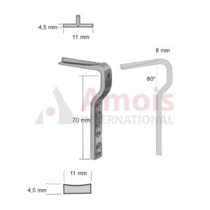 Plate 80 Deg Children Solid Holes