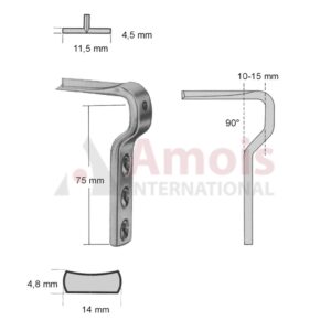 Plate 90 Deg Adolescent Solid Holes