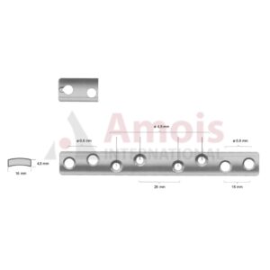Plate Broad Round Holes